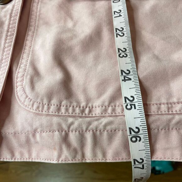 L.L. Bean Vintage Barn Jacket Chore Coat Pink With Brown Corduroy Size Small - Picture 11 of 12
